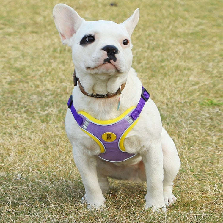 Pet Dog Harness Reflective Anti-break-off Vest-style Leash, Color: Mesh Classic Red(S)