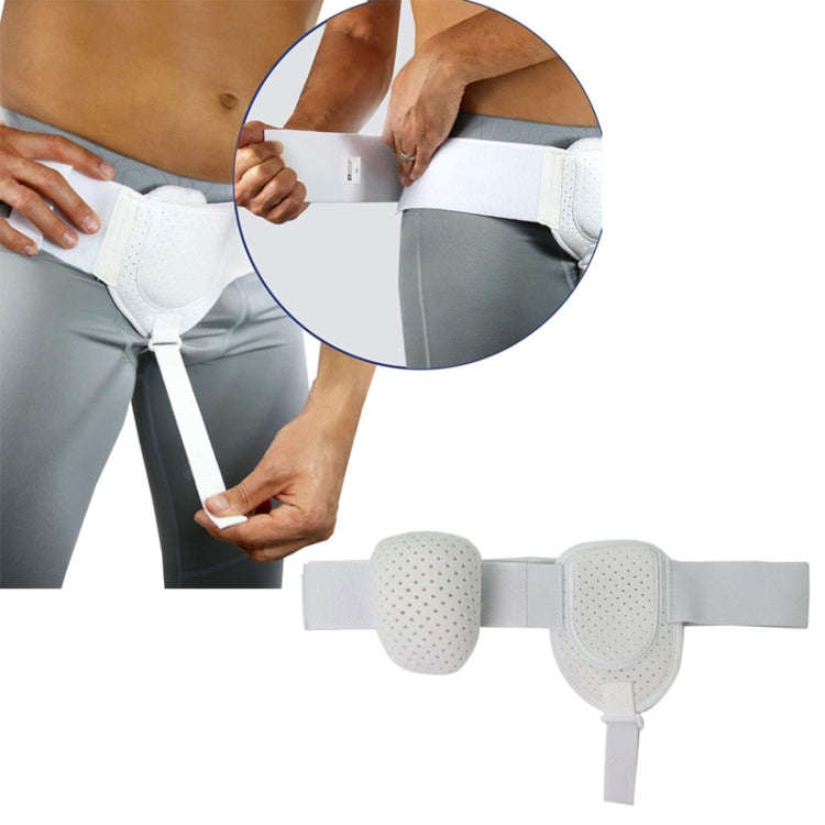 Adult Hernia Belt Groin Protection Belt, Color: White