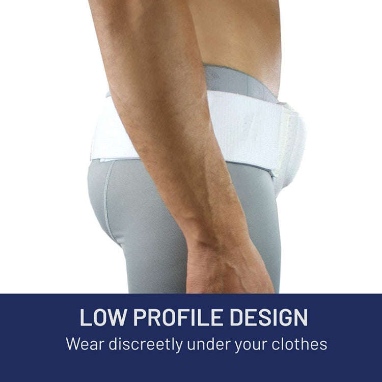 Adult Hernia Belt Groin Protection Belt, Color: White