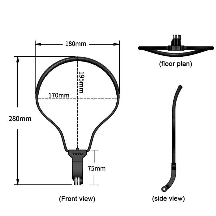 TUYU Camera Neck Holder Mobile Phone Chest Strap Mount  For Video Shooting//POV, Spec: Vertical S...
