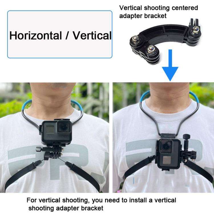 TUYU Camera Neck Holder Mobile Phone Chest Strap Mount  For Video Shooting//POV, Spec: Vertical S...