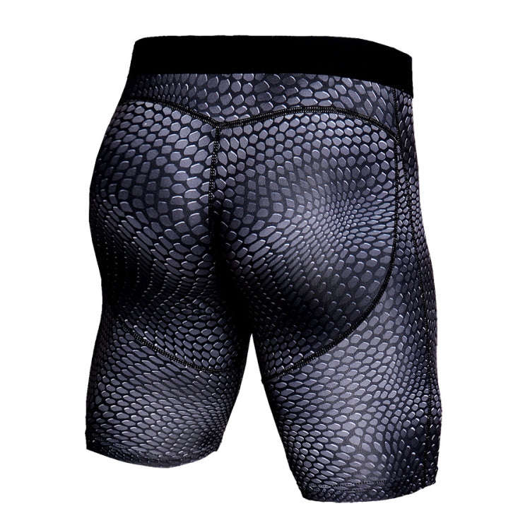 PRO Sports Tight Shorts Men Training Quick Drying Compression Pants, Size: XXL(Black)