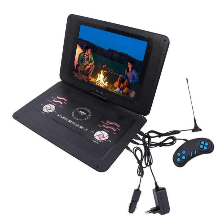 14.1-Inch Screen Portable DVD Player Support USB/SD/AV Input With Gamepad(UK Plug)