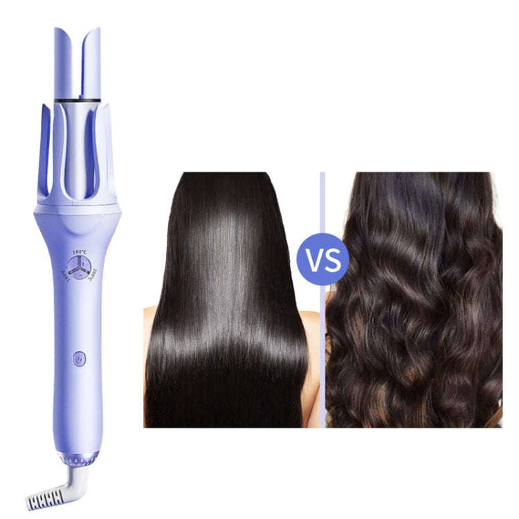Extended Automatic Ceramic Curling Iron 32mm Shaped Big Wave Styling Tools,CN Plug(Green)