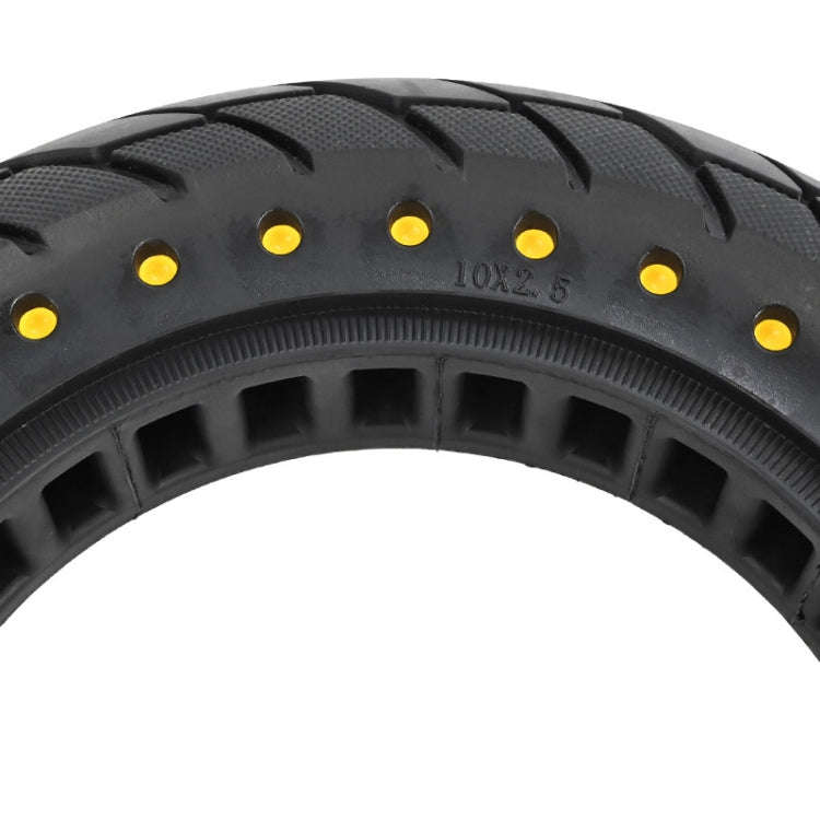 For Kugoo M4 Electric Scooter 10 Inch Inflatable Honeycomb Solid Run-flat Tire(36mm Slot Yellow)