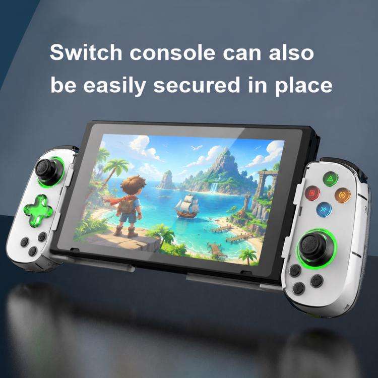 D7 BT5.0 Retractable Gamepad With Light For PC / Android / IPhone /Win7 10 11/Mac OS/Switch(Black)