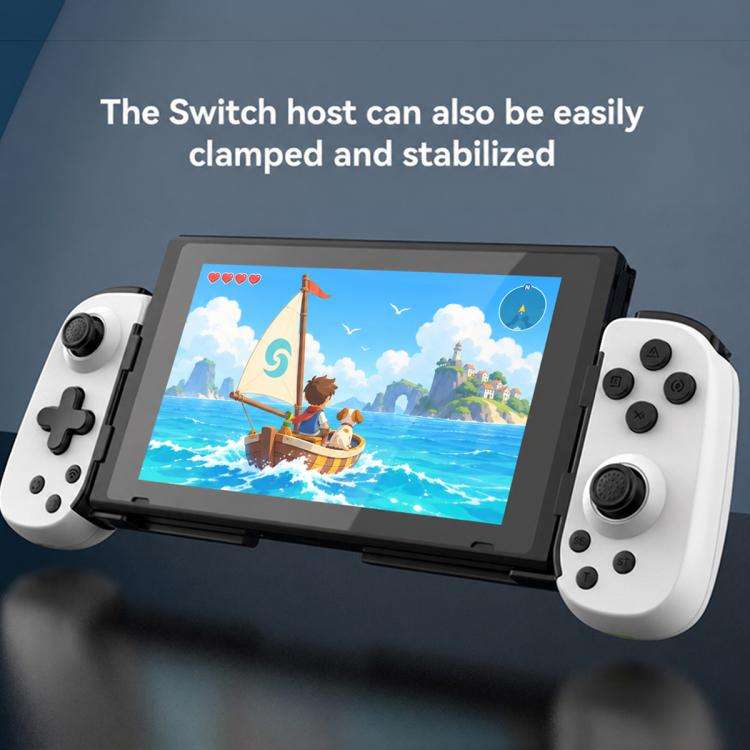 D6  Bluetooth Retractable Gamepad Dual Hall Six-Axis Somatosensory For Android/IPhone /Switch(Black)