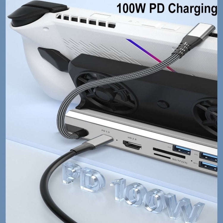 9 -in -1 For ASUS ROG Ally 100W PD Charging Game Console Stand Multifunctional USB 3.0 Docking St...