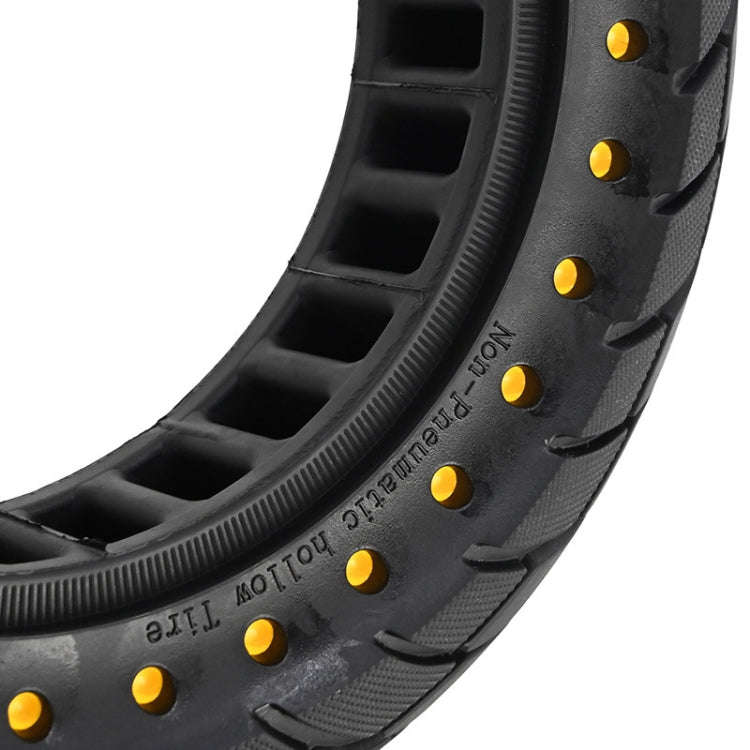 For Ninebot MAX G30 Electric Scooter 10x2.5 Inflatable Honeycomb Solid Run-flat Tire(44mm Slot Ye...