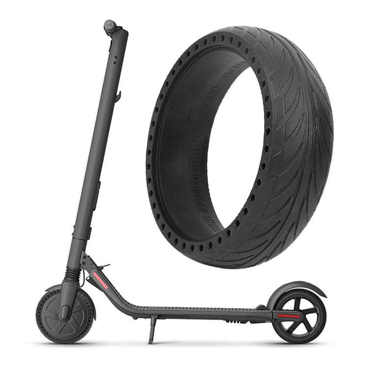 For Ninebot ES1/2/4 Scooter 8x2.125 Inch Outer No Need to Inflate Tire(Black)