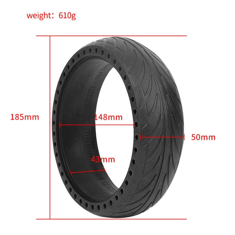 For Ninebot ES1/2/4 Scooter 8x2.125 Inch Outer No Need to Inflate Tire(Black)