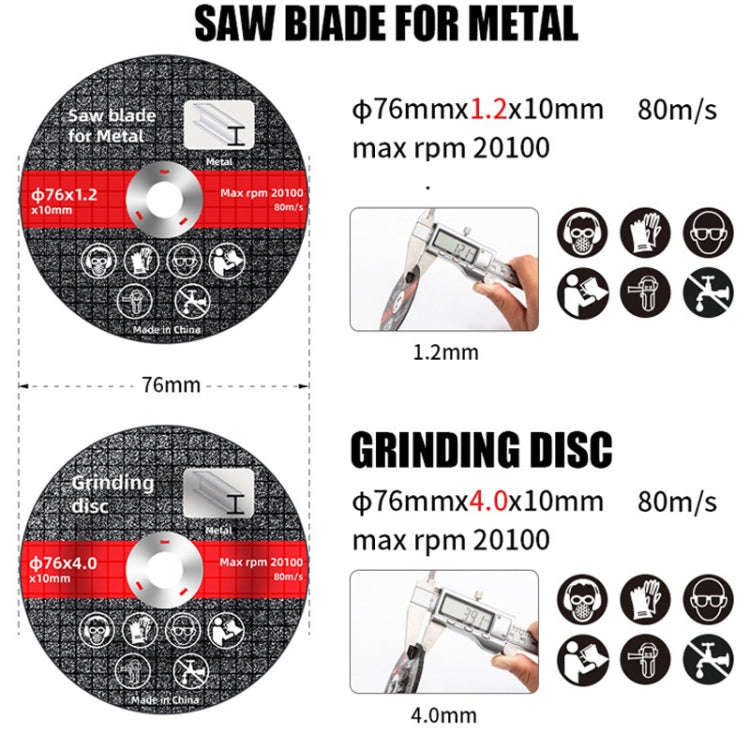 HILDA Grinding Tools Li-Ion Angle Grinder Accessories, Model: Saw Blade