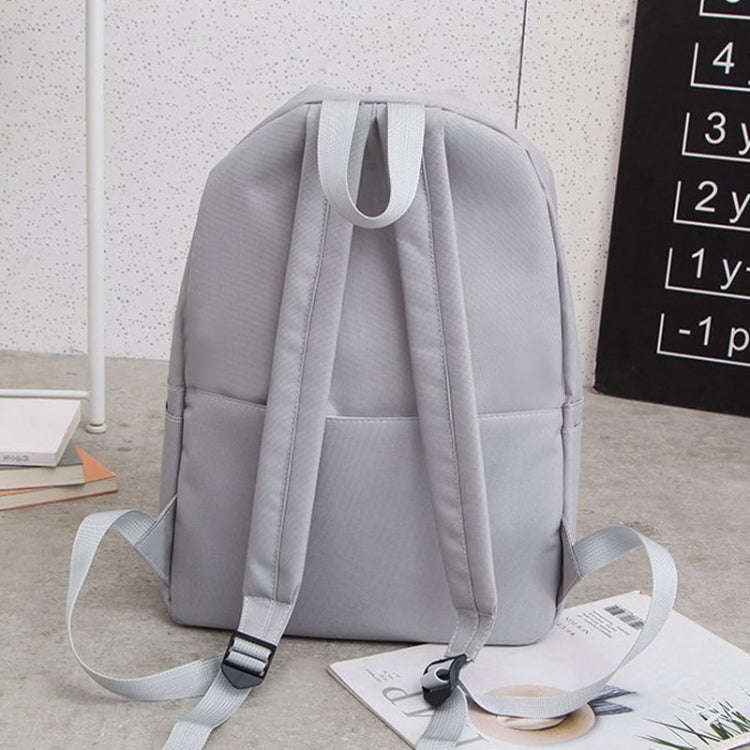 4pcs /Set Student Schoolbag Casual Outdoor Traveling Shoulder Bag(Black)