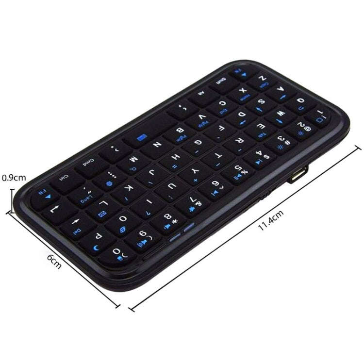 49 Keys Wireless Bluetooth Mini Keyboard Multi System Universal Portable Keypad(Black)