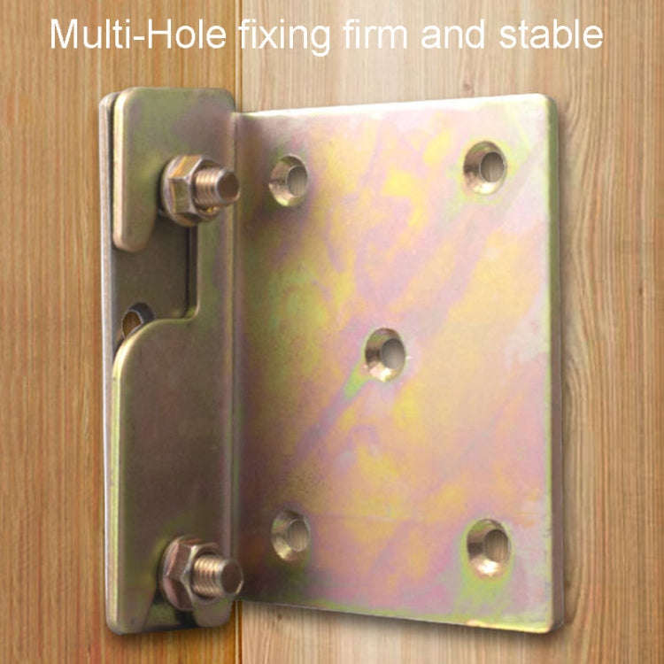 Bed Hinge Pendant Bed Accessories Furniture Hardware Corner Code With Screws, Model: Wider And Th...