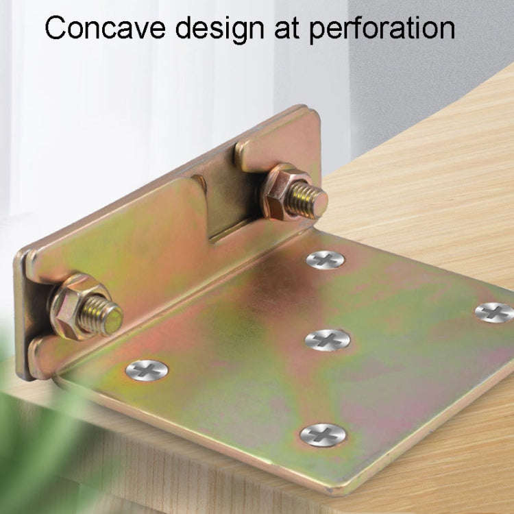 Bed Hinge Pendant Bed Accessories Furniture Hardware Corner Code With Screws, Model: Wider And Th...