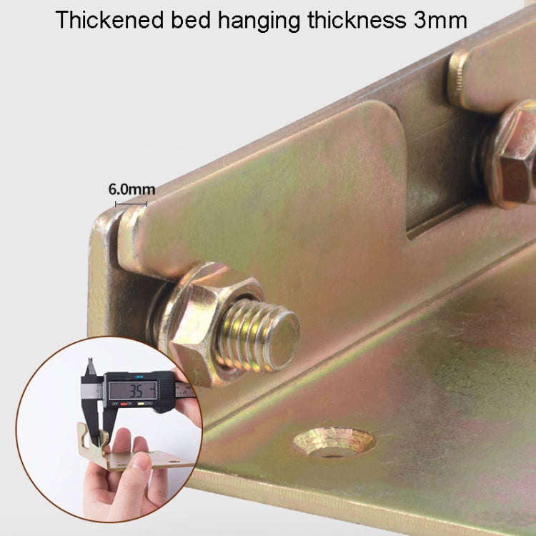 Bed Hinge Pendant Bed Accessories Furniture Hardware Corner Code With Screws, Model: Standard