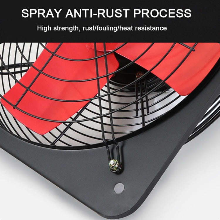 10 -inch Dual Grilles Kitchen Exhaust Fan Wall Window Fan High Power Industrial Extractor Fume Sp...