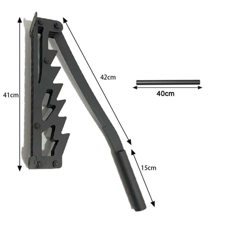 Upgrade Wall Mounted Manual Wood Splitter High Carbon Steel Fire Wood Cutter Basic