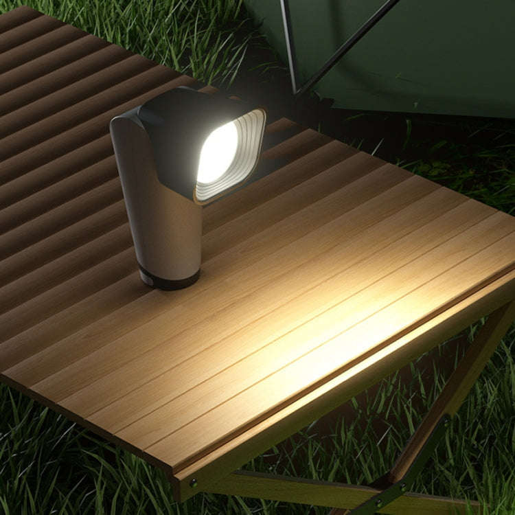 Multifunctional Reading Desk Lamp Flashlight Wall Mounted Bedside Lamp Folding Camping Lamp(White)