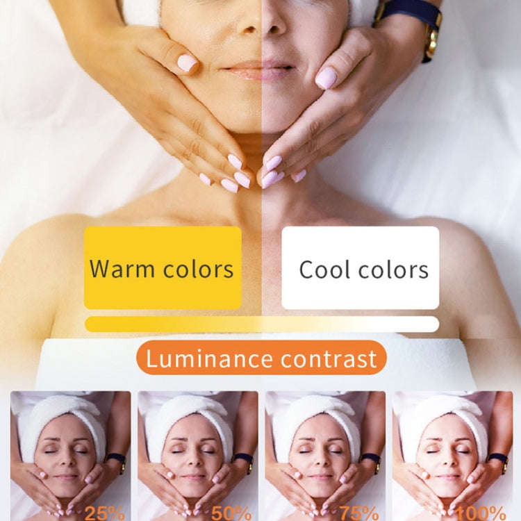 LED Half Moon Beauty Lamp Manicure Eyebrow Tattoos Eyelash Fill Light UK Plug(White)