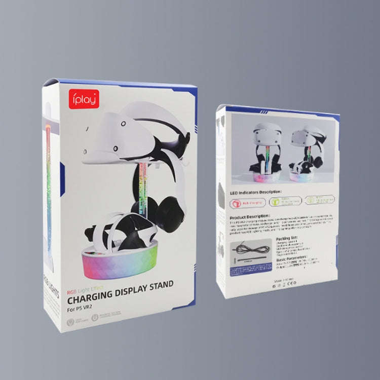 For PS VR2 iplay Colorful Charging Storage Rack Handle Magnetic Charging Base  HBP-505