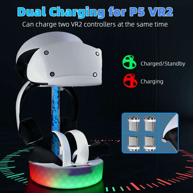 For PS VR2 iplay Colorful Charging Storage Rack Handle Magnetic Charging Base  HBP-505