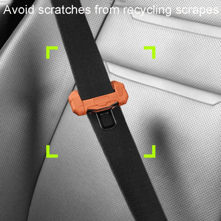 Small Car Seatbelt Buckle Protective Cover Anti Scratch Silicone Protector For Safety Belt Plugs(...