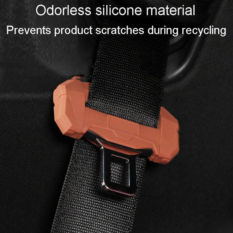 Small Car Seatbelt Buckle Protective Cover Anti Scratch Silicone Protector For Safety Belt Plugs(...