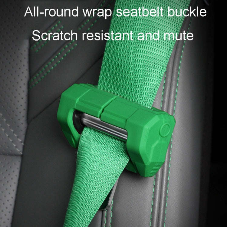Small Car Seatbelt Buckle Protective Cover Anti Scratch Silicone Protector For Safety Belt Plugs(...