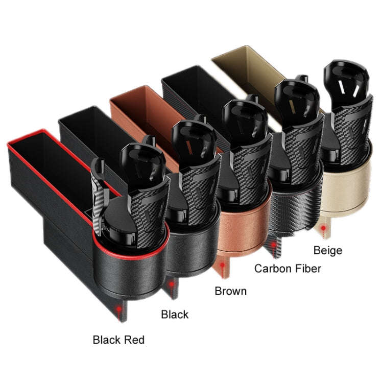 Car Seat Gap Storage Box Car Water Cup Holder Ashtray, Color: Right Black Red