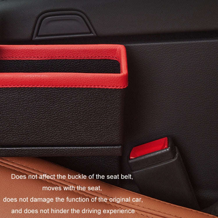 Car Seat Gap Storage Box Car Water Cup Holder Ashtray, Color: Right Black Red