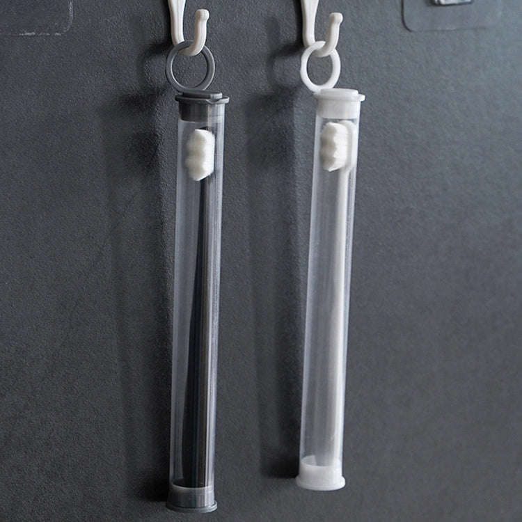 10pcs Nano Silk Soft Bristle Independent Packing Portable Couple Toothbrush, Spec: Black Flat-head