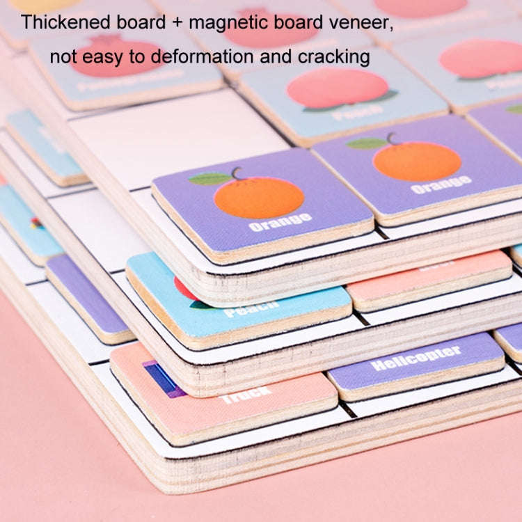 Children Wooden Fun Magnetic Puzzle Parent-child Interactive Desktop Game(Traffic)