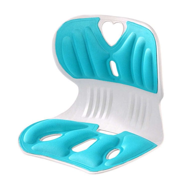 Lumbar Protector Cushion Children Office Sedentary Seat Posture Correction Chair(Emerald)