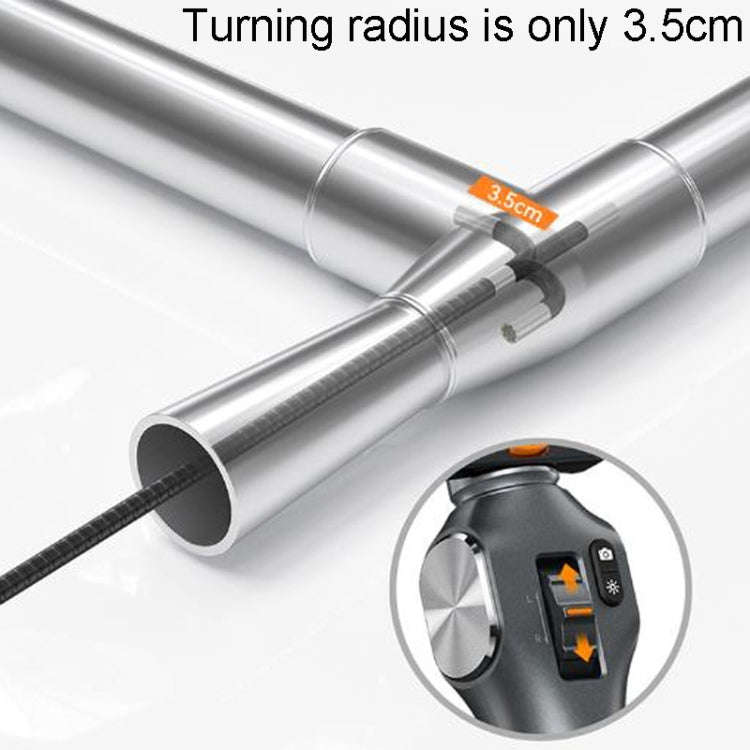 TESLONG TD500 8.5mm Lens HD 5 Inch Large Screen 360 Degree Dual Steering Borescope Industrial Com...