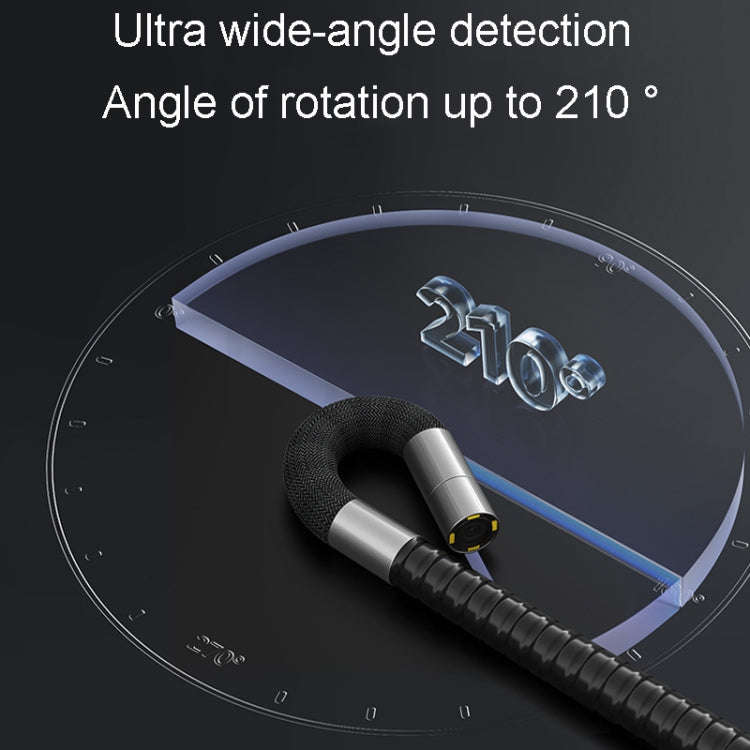 TESLONG TD500 8.5mm Lens HD 5 Inch Large Screen 360 Degree Dual Steering Borescope Industrial Com...