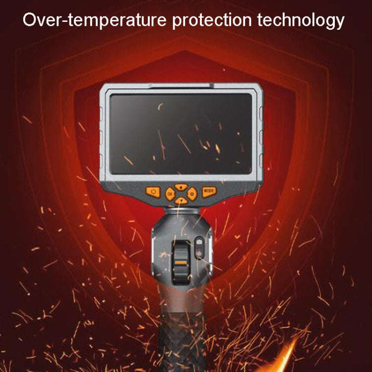 TESLONG TD500 8.5mm Lens HD 5 Inch Large Screen 360 Degree Dual Steering Borescope Industrial Com...
