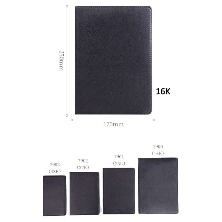 Deli 48K 80 Pages Business Office Notebook Leather Student Stationery Notes