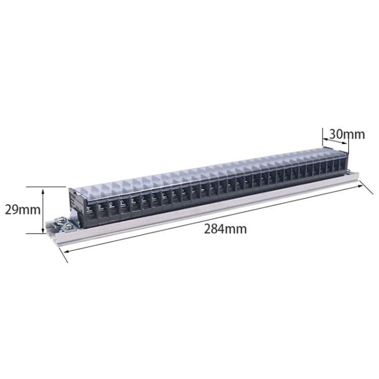 CHINT TD-1530 Terminal Block Rail Type Wiring Block Paralleling Wires Wire Connector