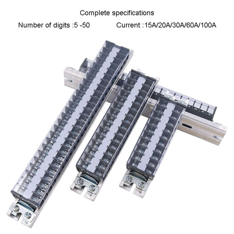 CHINT TD-1530 Terminal Block Rail Type Wiring Block Paralleling Wires Wire Connector