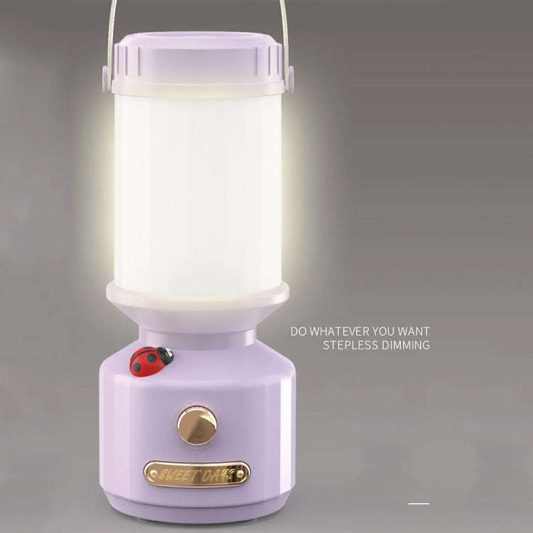 Tripolar Dimmable LED Bedside Night Light Camping Decorative Ambient Light(White)