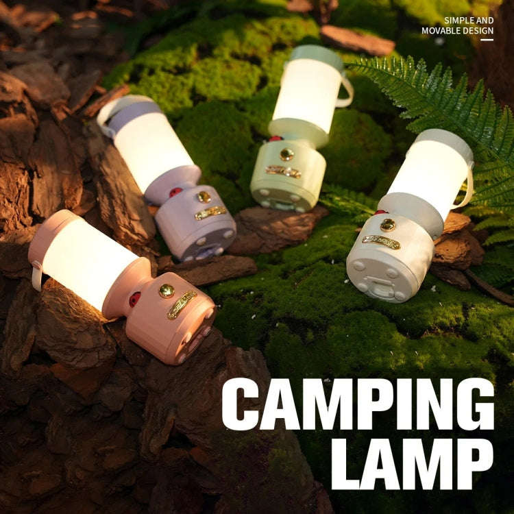 Tripolar Dimmable LED Bedside Night Light Camping Decorative Ambient Light(White)