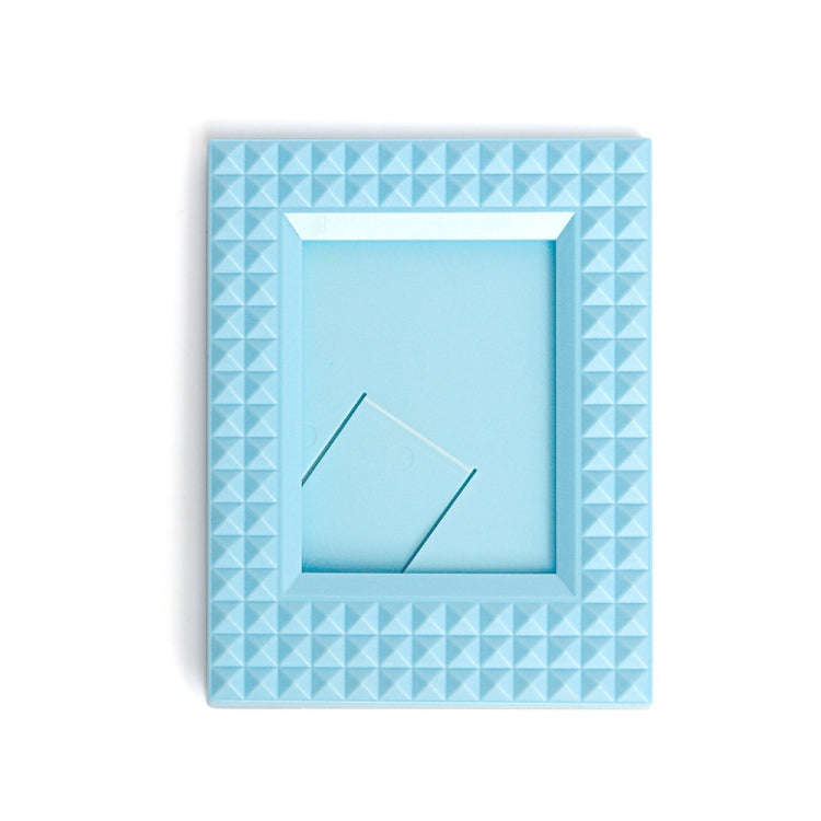 Mini 3-Inch Rivet Vertical Color Celebrity Photo Card Photo Frame(Blue)