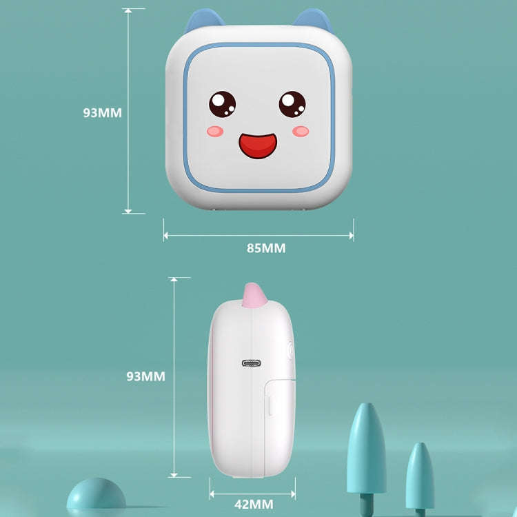 C26 Mini Portable Bluetooth Photo Label Thermal Printer, Spec: Pink+5 Paper+5 Stickers+3 Color Paper
