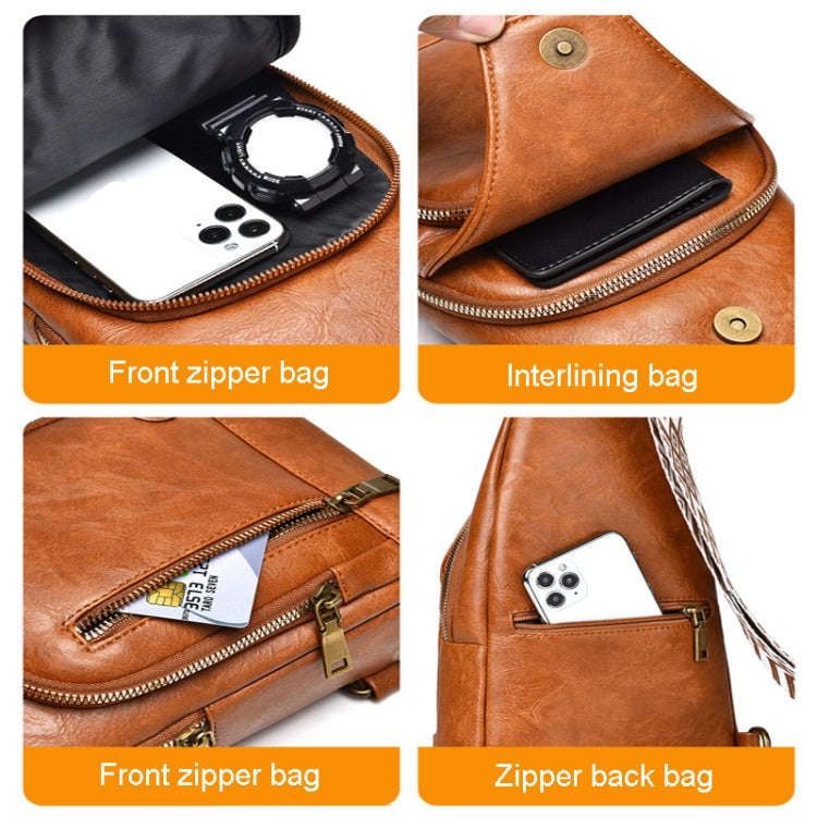 WEIXIER X326 Single Shoulder Crossbody Chest Bag Multifunctional Motorcycle Sports Backpack(Light...