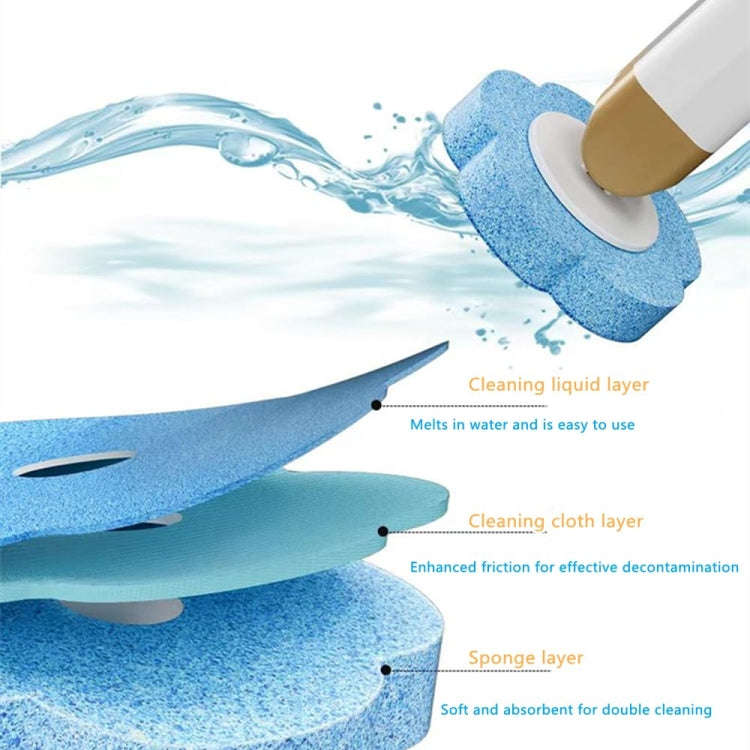 With 6pcs Marine Incense Brush Head Disposable Toilet Brush Set Wall-mounted Throwable Bathroom C...