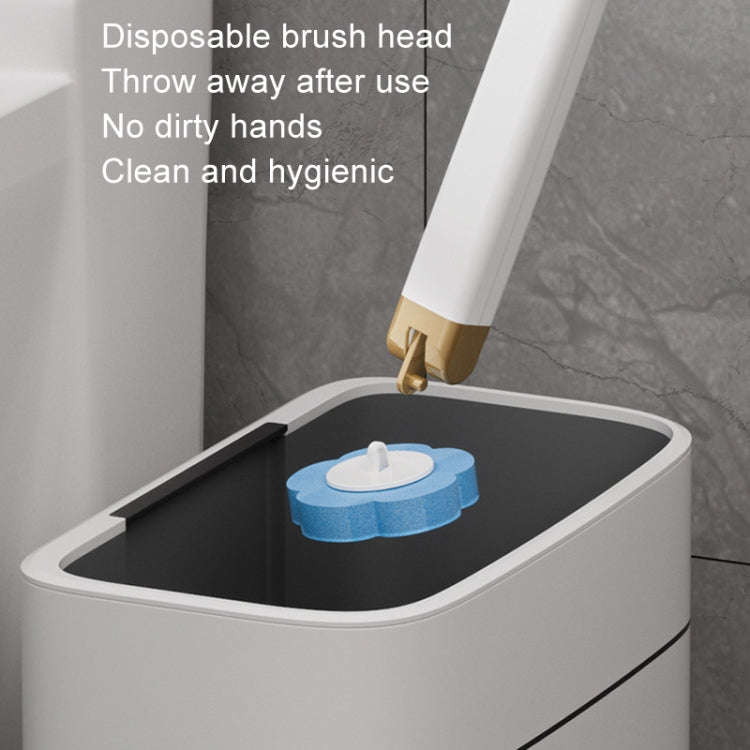 With 6pcs Marine Incense Brush Head Disposable Toilet Brush Set Wall-mounted Throwable Bathroom C...