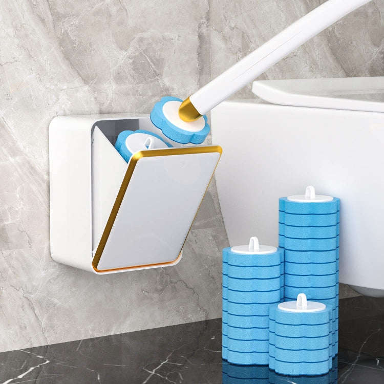 With 6pcs Marine Incense Brush Head Disposable Toilet Brush Set Wall-mounted Throwable Bathroom C...