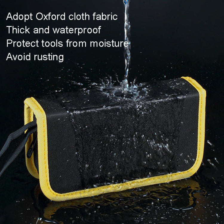 24.5 x 12 x 5cm Soldering Iron Oxford Cloth Tool Bag Electronic Accessories Tool Bag(Middle Yellow)